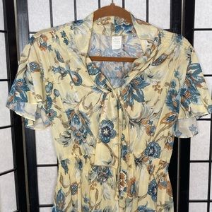 Vintage 60s-70s paisley sheer sundress